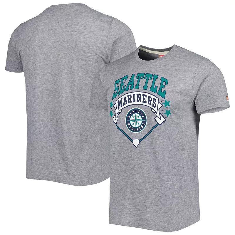 Mens Homage Gray Seattle Mariners Diamond Tri-Blend T-Shirt Product Image