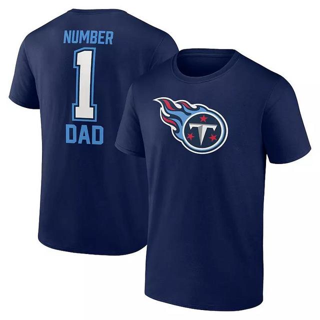 Mens Fanatics Tennessee Titans Fathers Day T-Shirt Blue Product Image