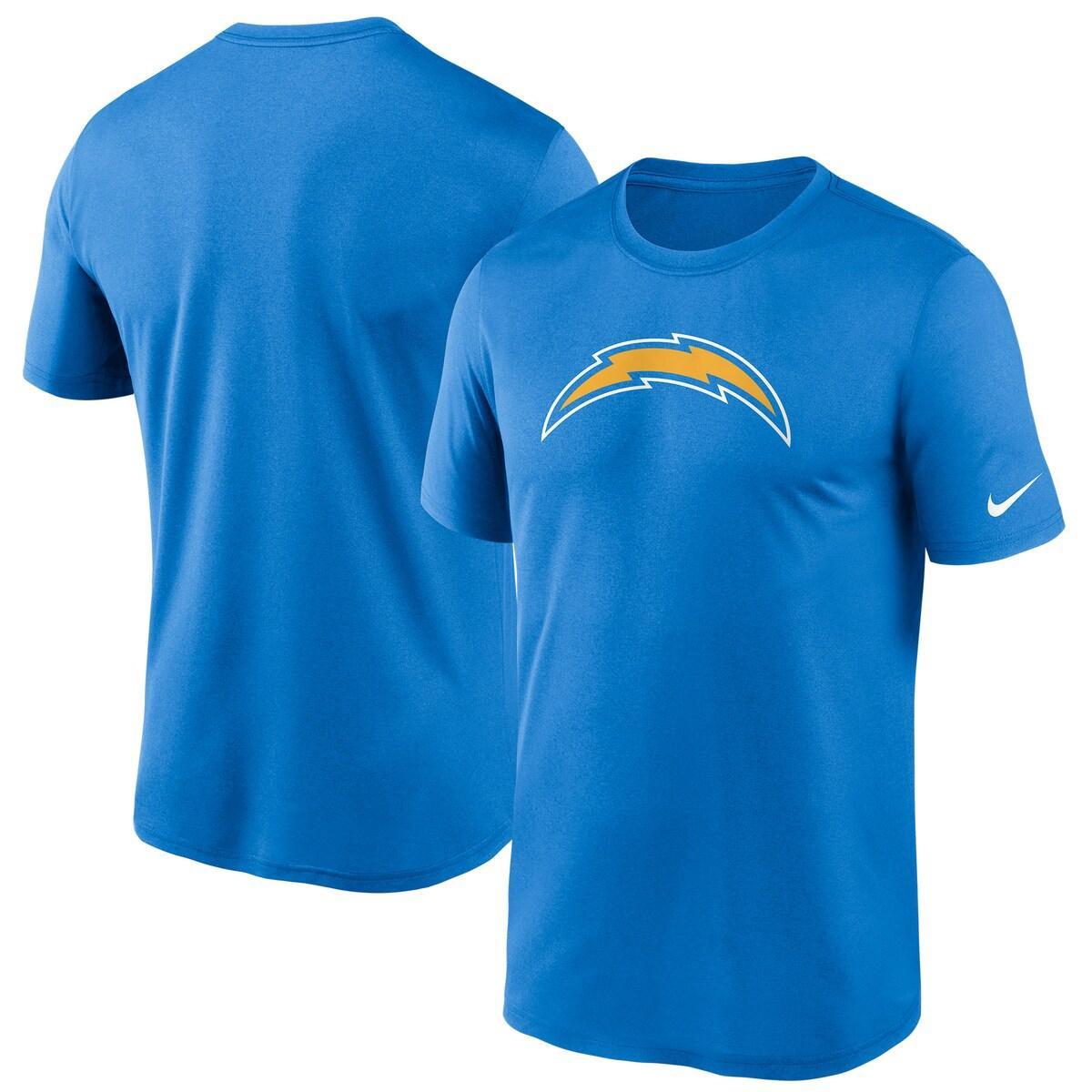 Nike Mens Powder Blue Los Angeles Chargers Logo Essential Legend Performance T-Shirt Product Image