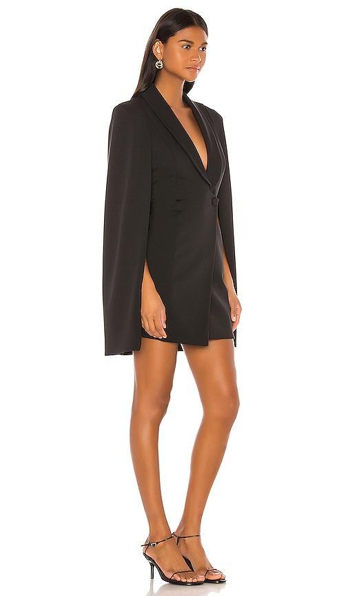 Katie May Boss Lady Mini Cape Dress in Black. Size XS, M. Product Image