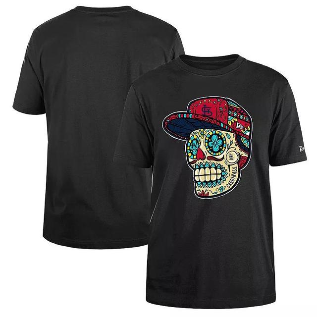 Mens New Era St. Louis Cardinals Sugar Skulls T-Shirt Product Image