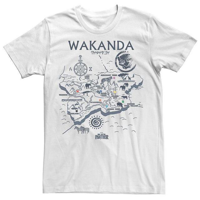 Mens Marvel Black Panther Kingdom of Wakanda Map Graphic Tee Product Image