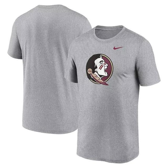 Mens Nike Heather Gray Florida State Seminoles Primetime Legend Logo T-Shirt Product Image