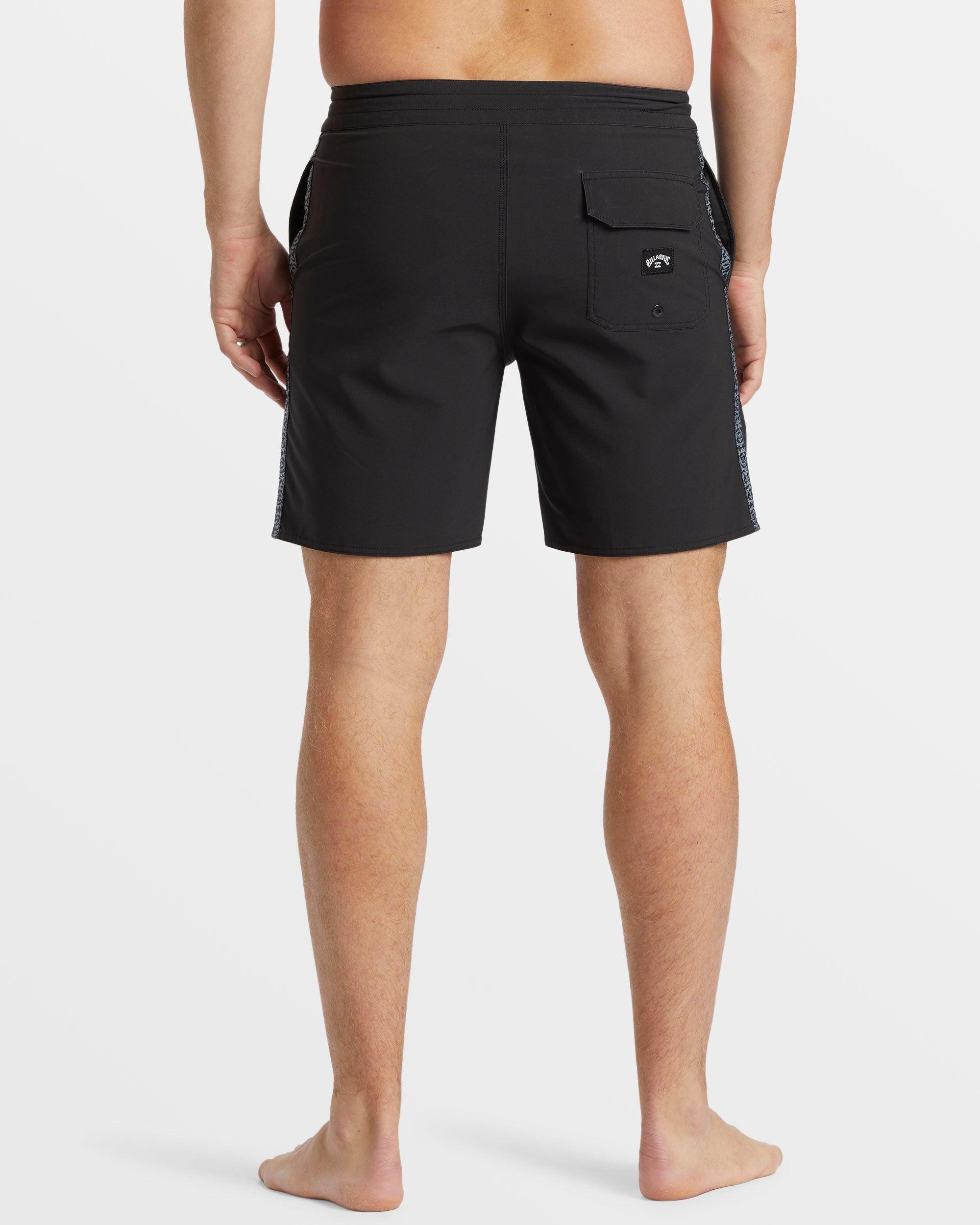 D Bah Lo Tide 18" Boardshorts - Washed Black Male Product Image