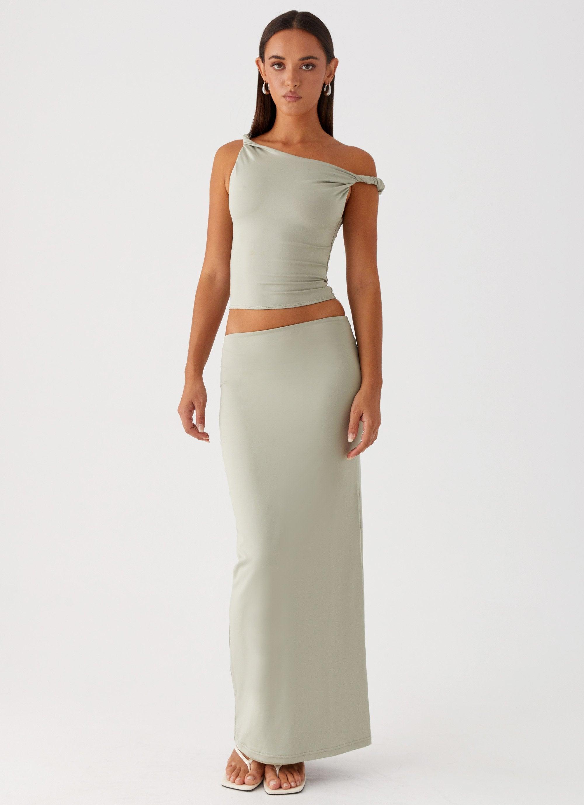 Solace Soul Maxi Skirt - Sage Product Image