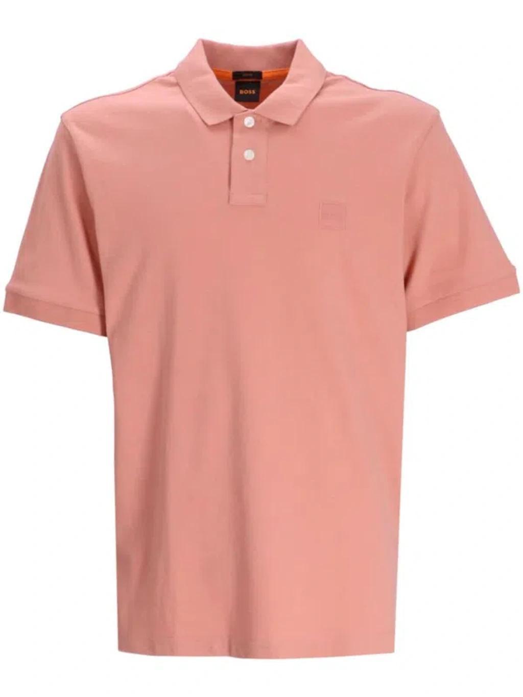 Poloshirt Mit Logo-applikation In Orange Product Image