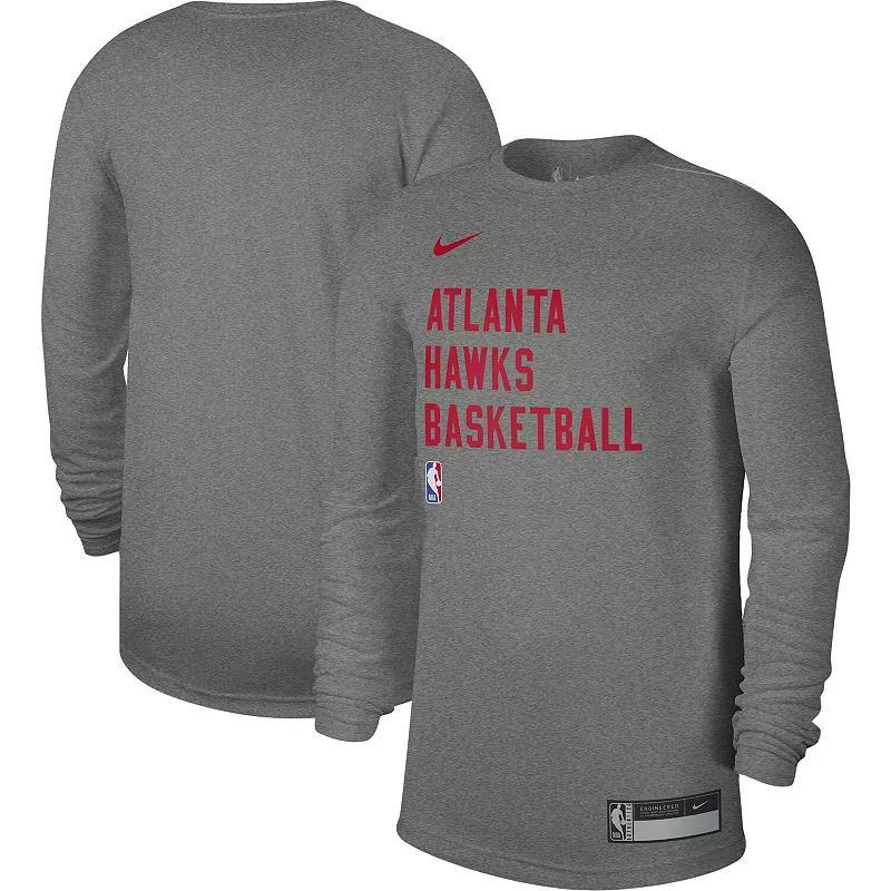 Unisex Nike Heather Gray New Orleans Pelicans 2023/24 Legend On-Court Practice Long Sleeve T-Shirt, Mens Product Image