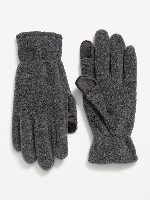 Text-Friendly Performance Fleece Gloves for Men Product Image