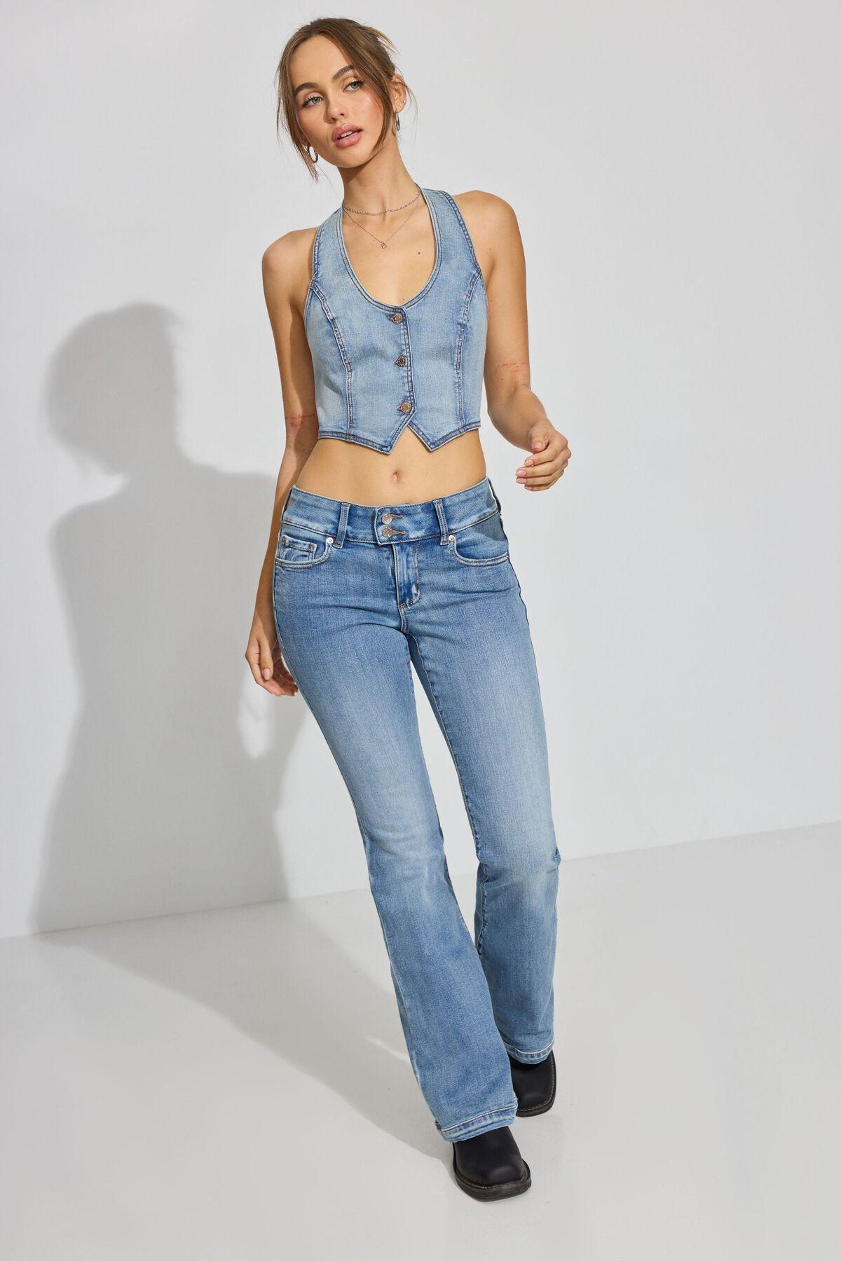 Denim Halter Vest Product Image