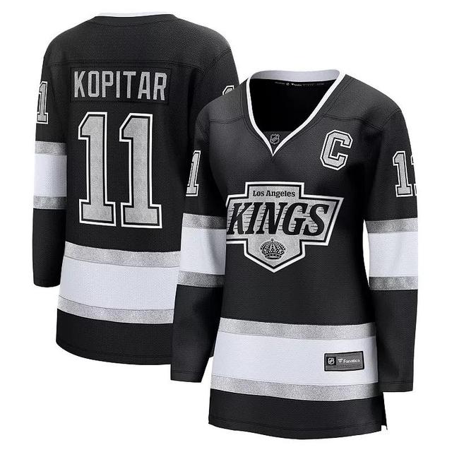 Womens Fanatics Anze Kopitar Black Los Angeles Kings Home Premier Breakaway Player Jersey Product Image