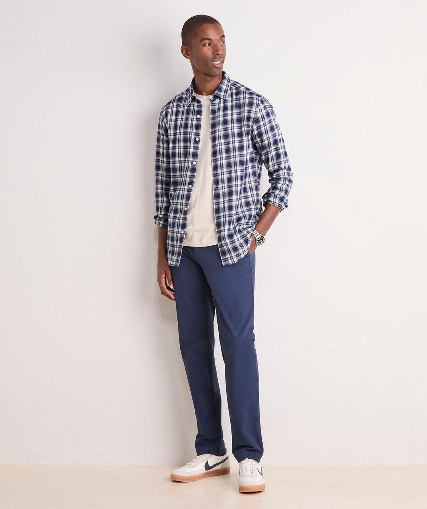 On-The-Go Brushed Twill Plaid Shirt Product Image