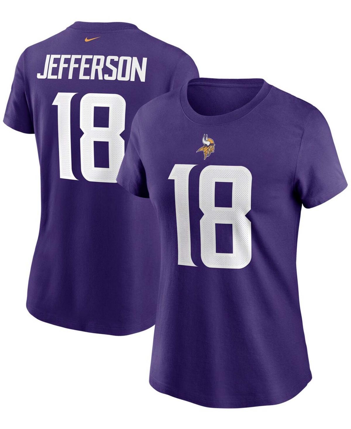 Womens Nike Justin Jefferson Minnesota Vikings Name & Number T-Shirt Product Image