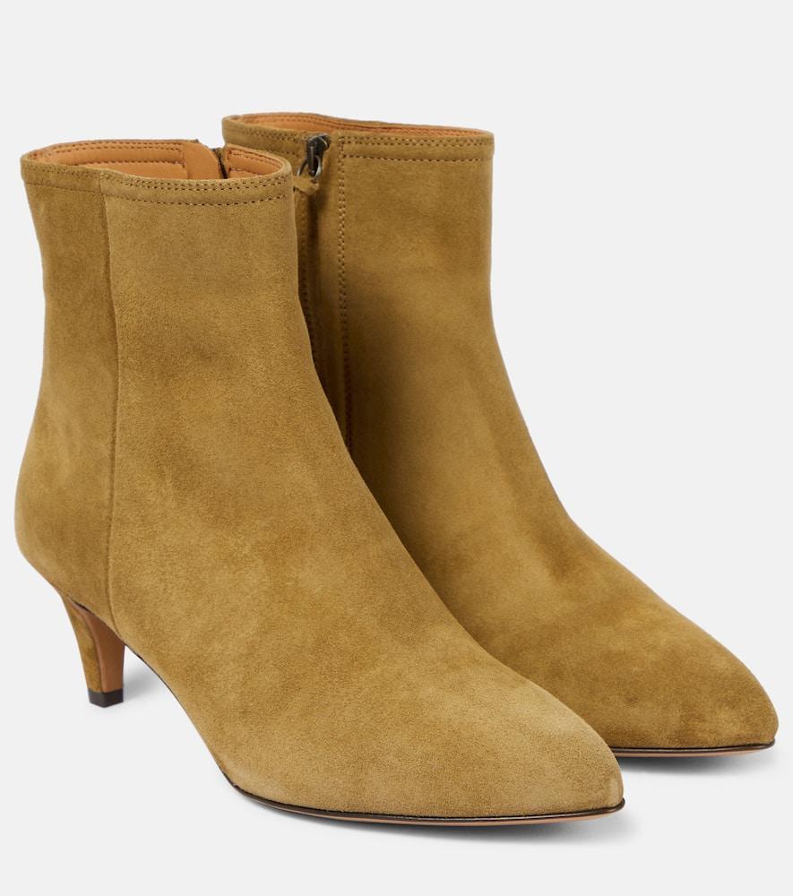 65mm Suede Ankle Boots In Taupe Product Image