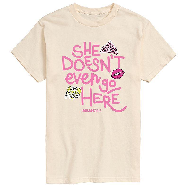 Mens Mean Girls She Doesnt Even Go Here Graphic Tee Product Image