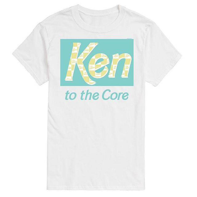 Mens Barbie Ken Pastel Checker Graphic Tee Product Image