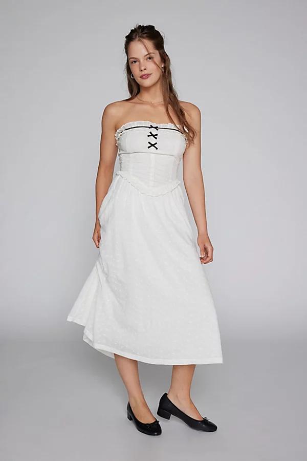 Kimchi Blue Ammie Eyelet Midi Dress Womens at Urban Outfitters Product Image