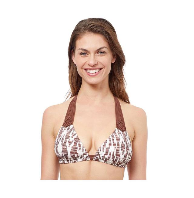 Profile by Gottex Womens Iota D Cup Halter Bikini swim top - Brown Product Image