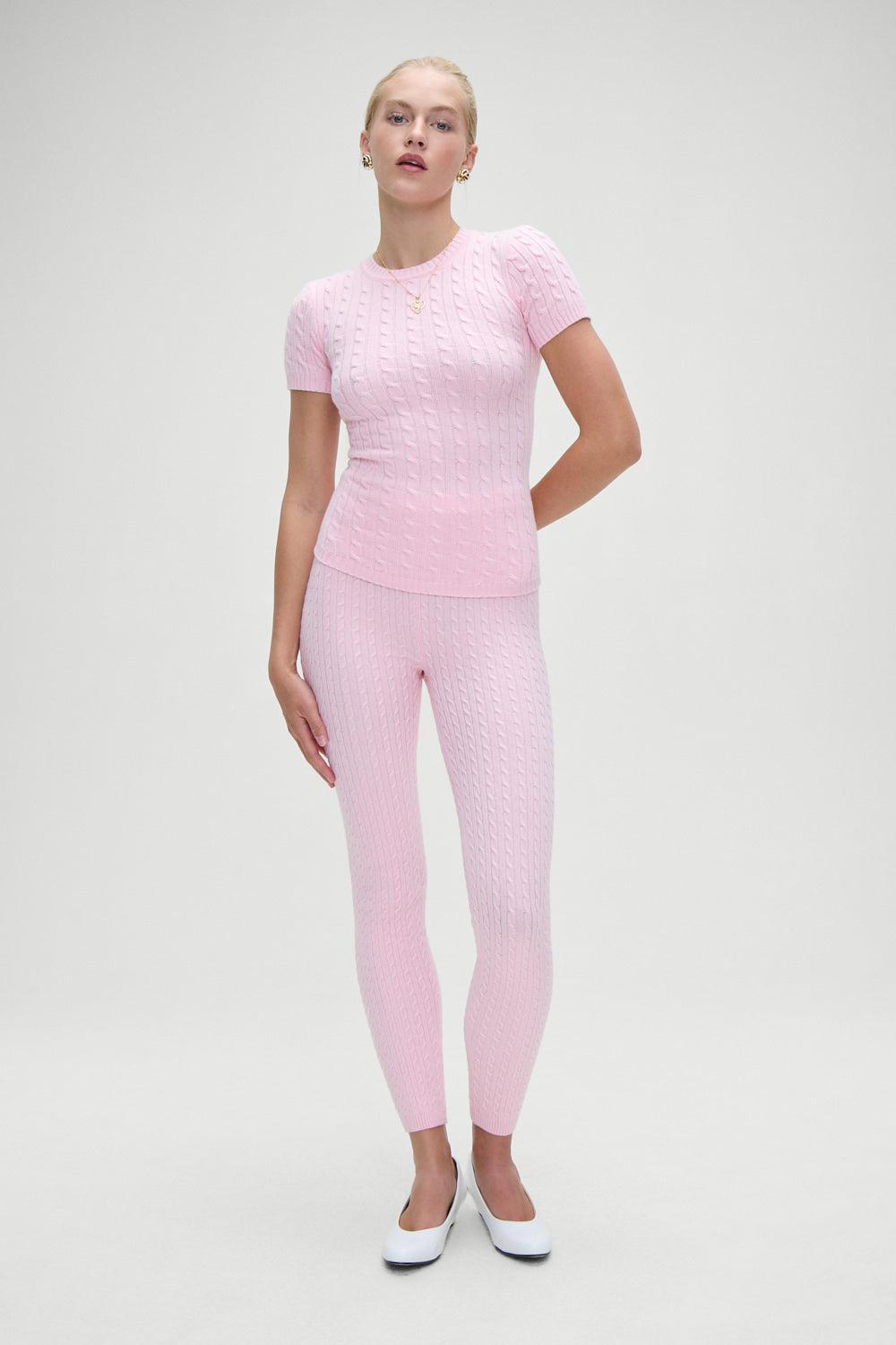 Bodin High Waisted Leggings - Cozy Pink Product Image