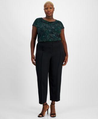 Plus Size Straight-Leg Pants Product Image