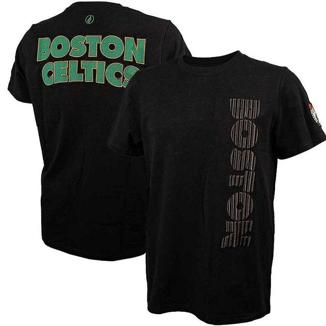 Mens FISLL Boston Celtics 3D Puff Print Sliced Logo T-Shirt Product Image