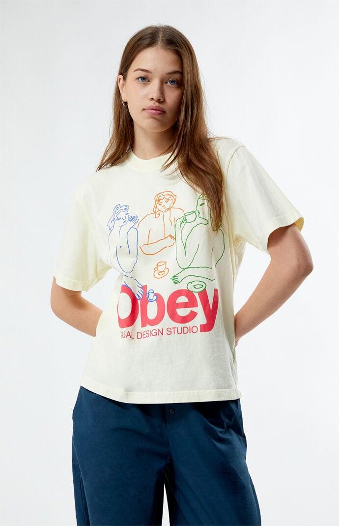 Obey Women's The Tea Visual Design Studio T-Shirt Product Image