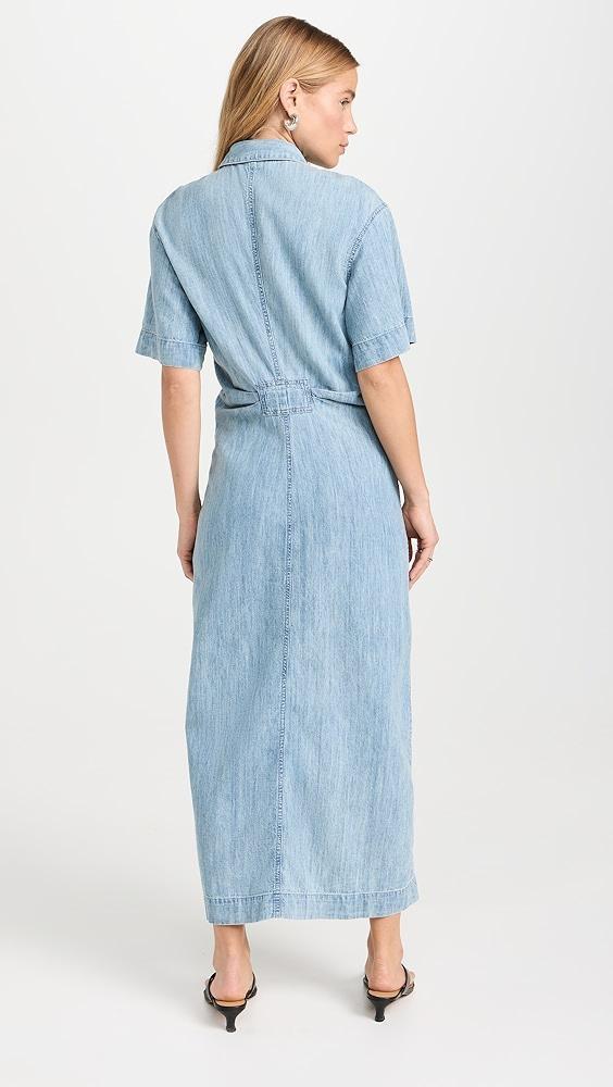 Another Tomorrow Chambray Bias Shirt Dress | Shopbop Product Image