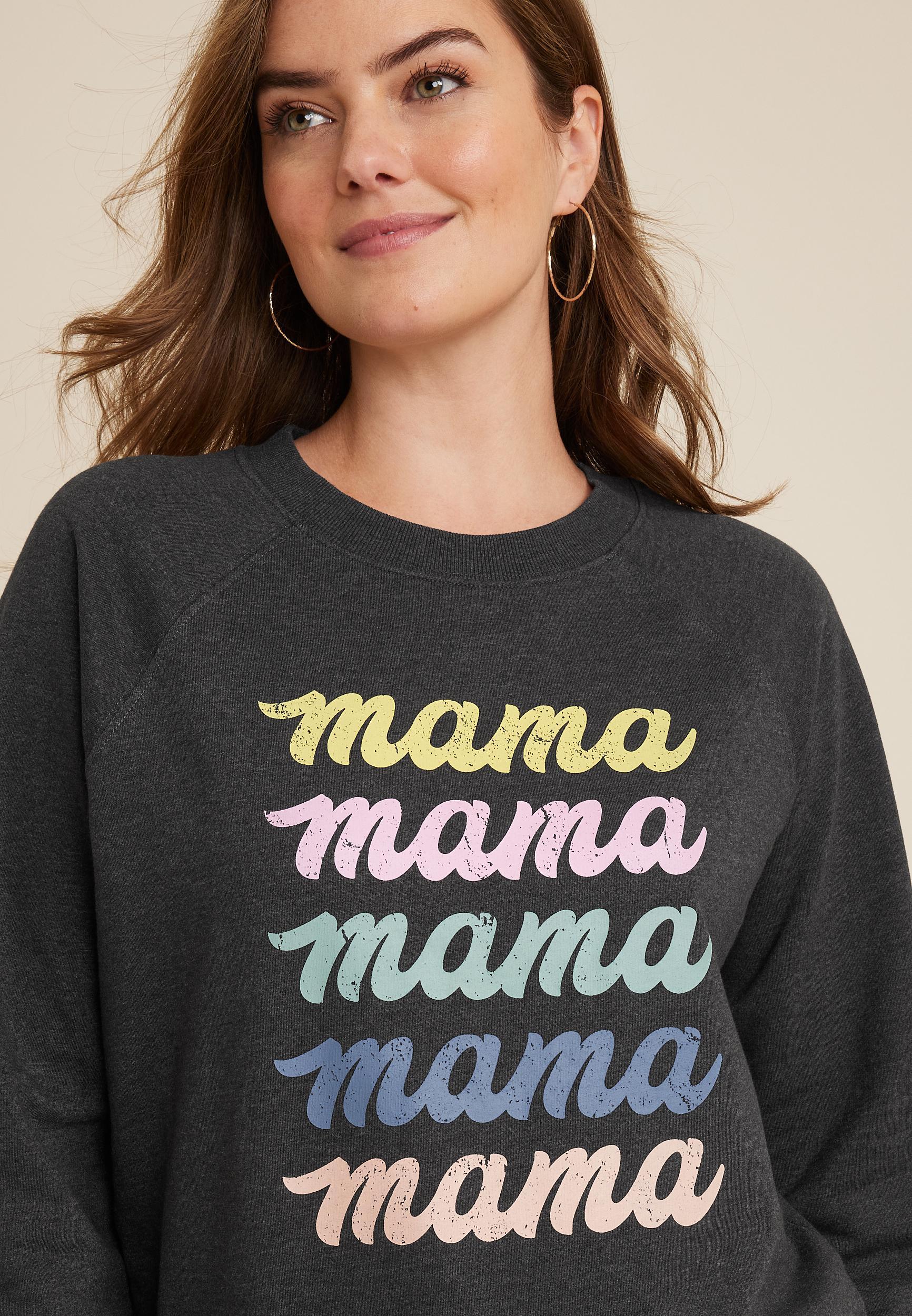 Maurices Womens Mama Sweatshirt Gray Size X Small Product Image