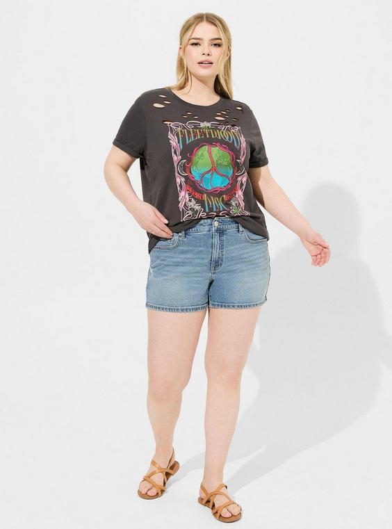 Fleetwood Mac Relax Fit Destructed Tunic Tee Product Image