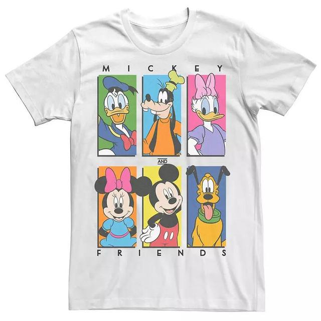 Mens Disney Mickey & Friends Character Panel Red Tee Product Image