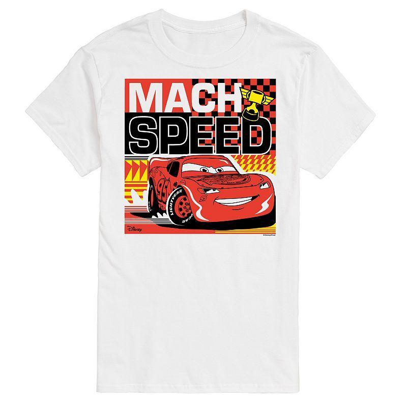 Disney / Pixars Cars Lightening McQueen Mens Mach Speed Light Graphic Tee Product Image