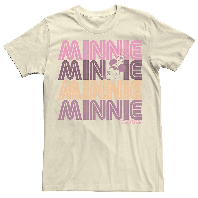 Mens Disney Minnie Mouse Head Portrait Name Stack Tee Product Image