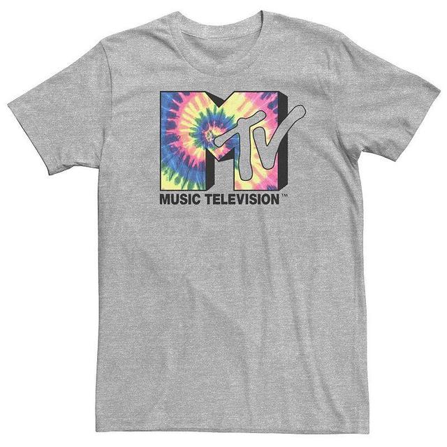 Big & Tall MTV Music Television Tie-Dye Logo Tee, Mens Athletic Grey Product Image