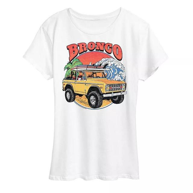 Womens Ford Bronco Beach Graphic Tee Product Image