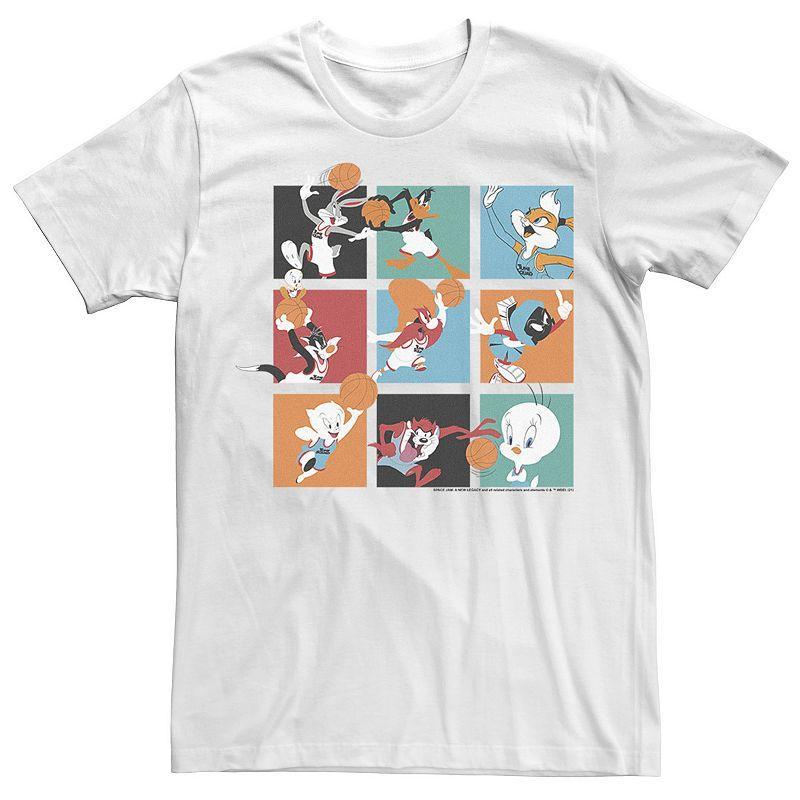 Mens Space Jam 2 Tune Squad Action Portrait Panels Tee Product Image