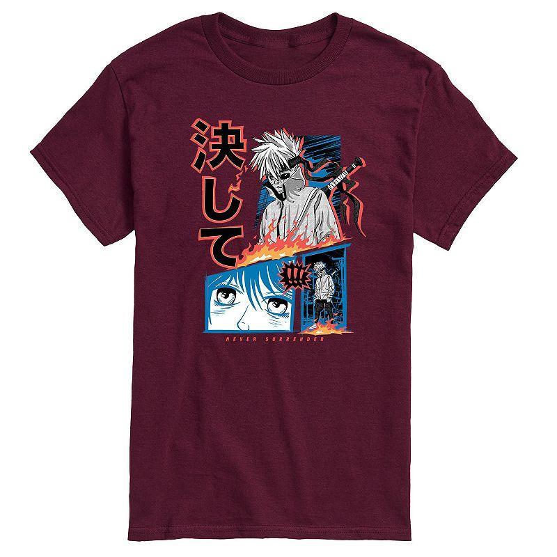 Mens Anime Never Surrender Tee Product Image