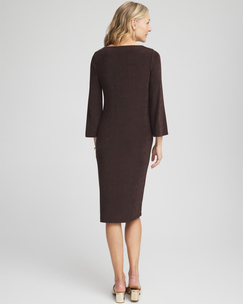 Travelersu2122 Bell Sleeve Boat Neck Dress Product Image