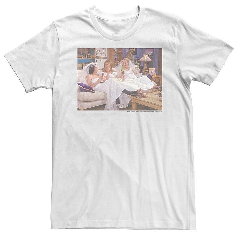 Big & Tall Friends Phoebe Monica & Rachel Wedding Gown Photos Tee, Mens Product Image