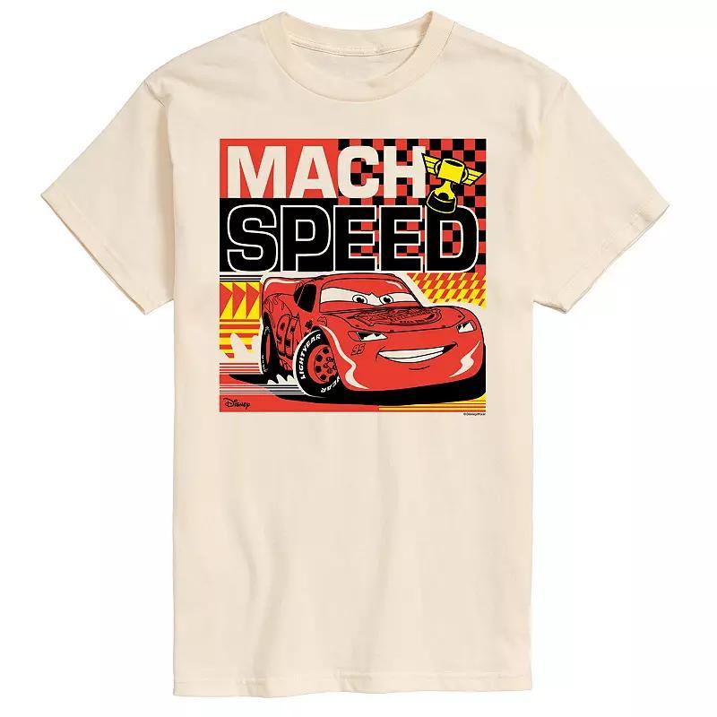 Disney / Pixars Cars Lightening McQueen Mens Mach Speed Light Graphic Tee Product Image