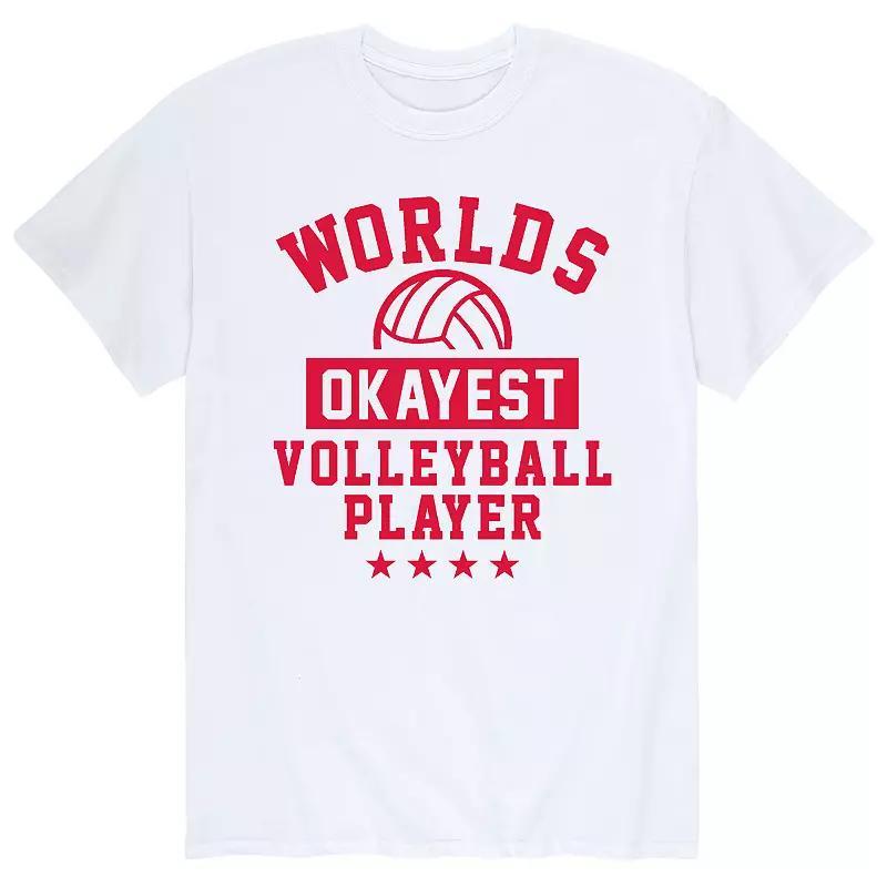 Mens Worlds Okayest Volleyball Tee Product Image