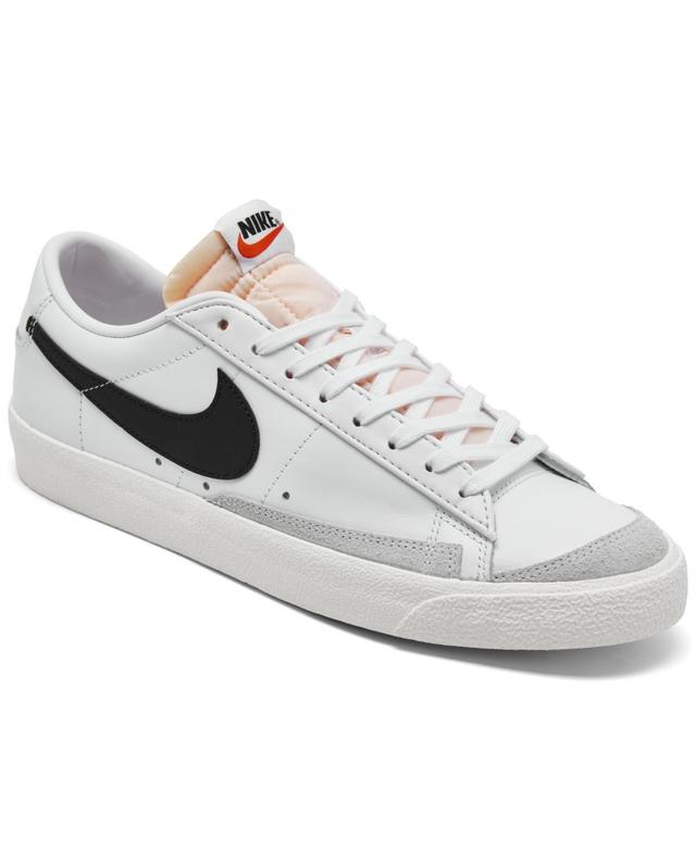 Nike Mens Blazer Low 77 Vintage-Like Casual Sneakers from Finish Line - White, Sail Product Image