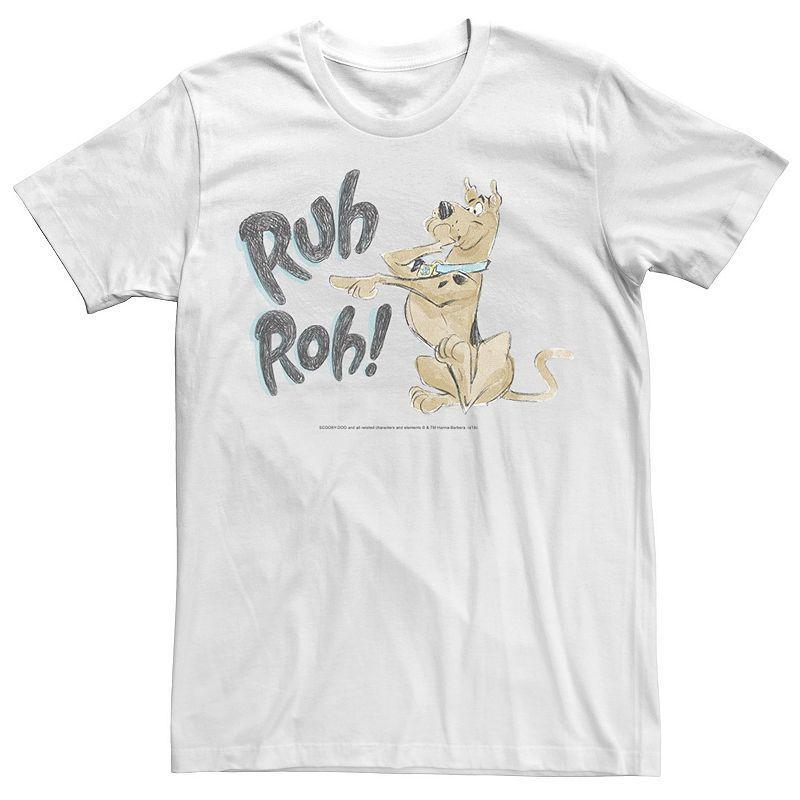 Big & Tall Scooby-Doo Ruh Roh! Sketch Tee, Mens Product Image