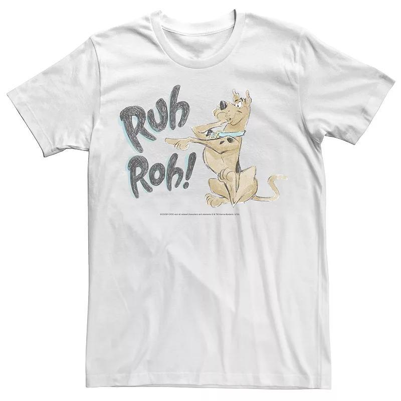 Big & Tall Scooby-Doo Ruh Roh! Sketch Tee, Mens Product Image