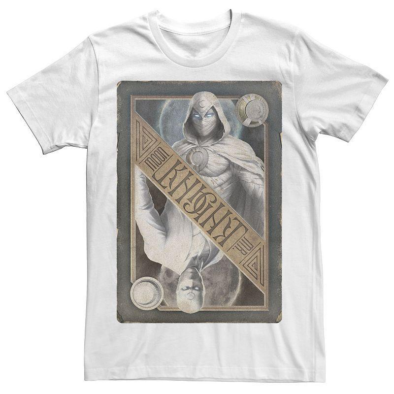 Mens Marvel Moon Knight Playing Card Tee White Product Image