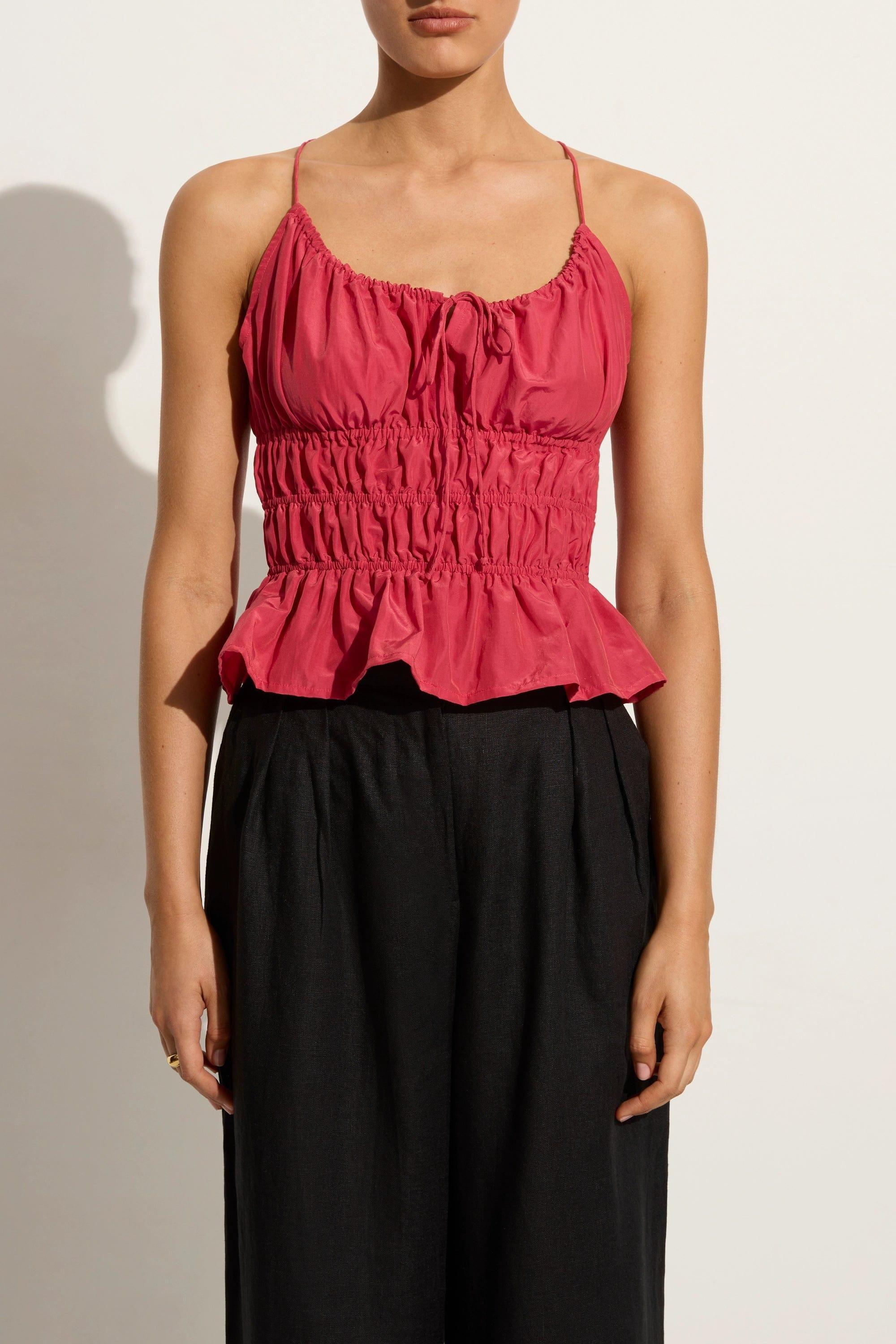 Casale Top Crimson - Final Sale Product Image