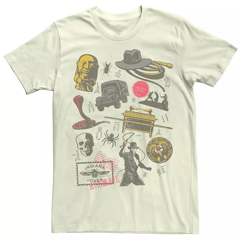 Mens Indiana Jones Movie Icons Graphic Tee Product Image