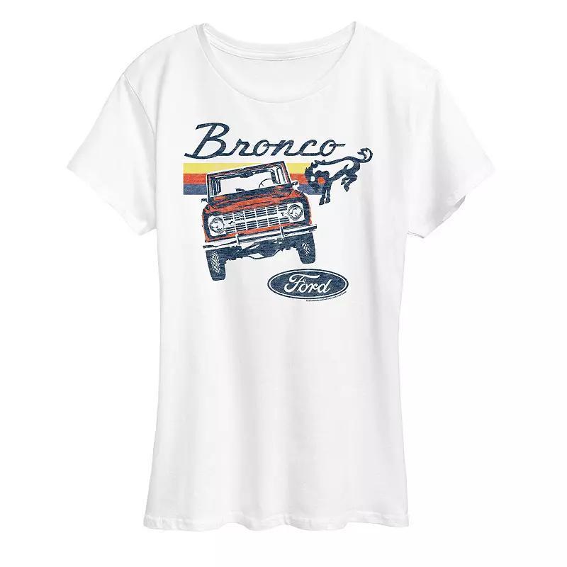 Womens Ford Bronco Stripes Graphic Tee Product Image