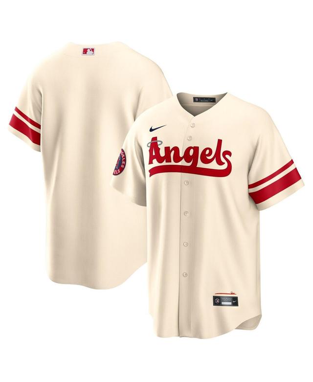 Mens Nike Cream Los Angeles Angels City Connect Replica Team Jersey - Cream Product Image