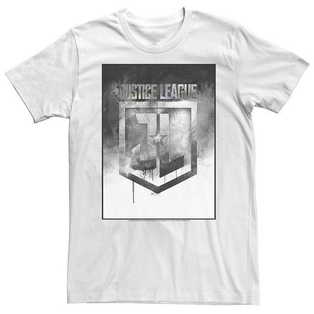 Mens DC Comics Justice League Smoky Logo Poster Tee Product Image