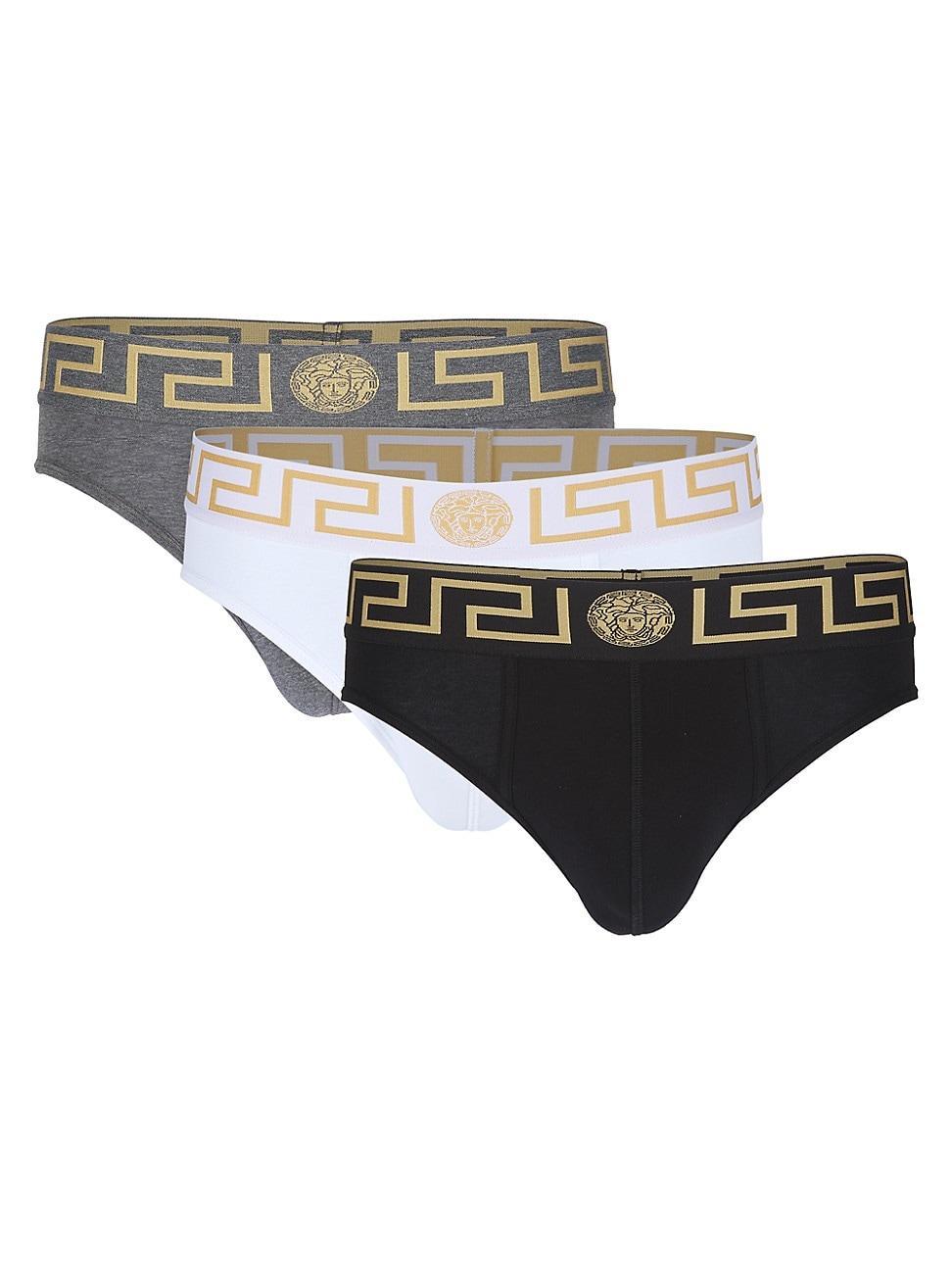 Mens 3-Pack Low-Rise Logo Briefs Product Image