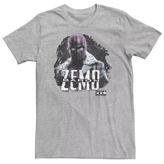 Big & Tall Marvel The Falcon And The Winter Soldier Baron Zemo Logo Tee, Mens Athletic Grey Product Image